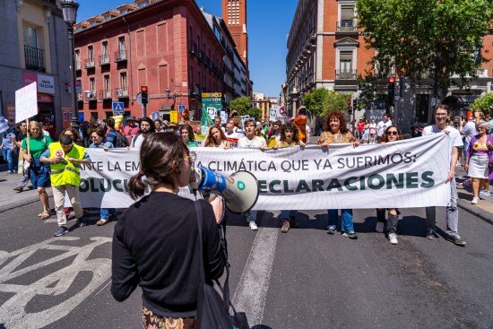 Manifestación No pasarán en defensa del clima